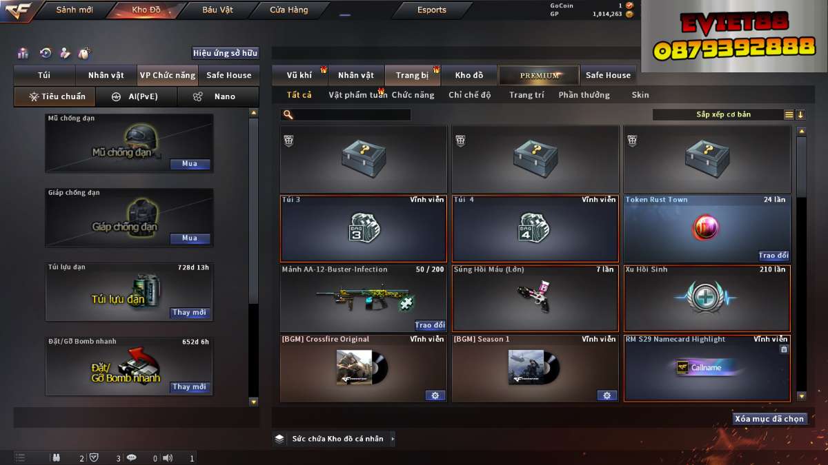 shop acc cf uy tin gia re